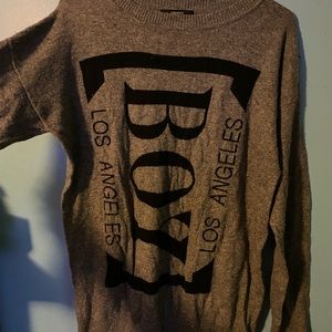 Graphic grey sweater